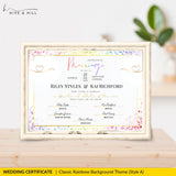 Pride Celebration Marriage Certificate – LGBTQ+ Digital Download