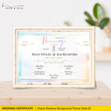 Partner Union Marriage Certificate – Gender-Inclusive Template
