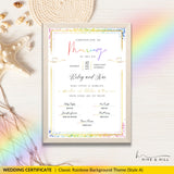 Queer-Friendly Wedding Certificate – Custom Digital Download