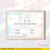 Partner Union Marriage Certificate – Gender-Inclusive Template