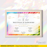 Elegant Same-Sex Wedding Certificate – Custom Printable Design