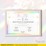 Non-Binary Wedding Certificate – Gender-Neutral Marriage Template