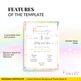 Queer-Friendly Wedding Certificate – Custom Digital Download