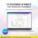 Non-Binary Wedding Certificate – Gender-Neutral Marriage Template