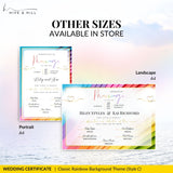 Elegant Same-Sex Wedding Certificate – Custom Printable Design