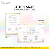 Queer-Friendly Wedding Certificate – Custom Digital Download
