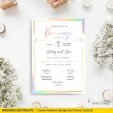 Rainbow Pride Wedding Certificate – LGBTQ+ Couple’s Keepsake