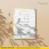 Queer-Friendly Wedding Certificate – Custom Digital Download