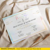 Partner Union Marriage Certificate – Gender-Inclusive Template