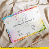 Elegant Same-Sex Wedding Certificate – Custom Printable Design