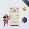 CUSTOM Pirate Adventure Tooth Fairy Receipt - Download, Edit, and Print for a Swashbuckling Surprise Under the Pillow.